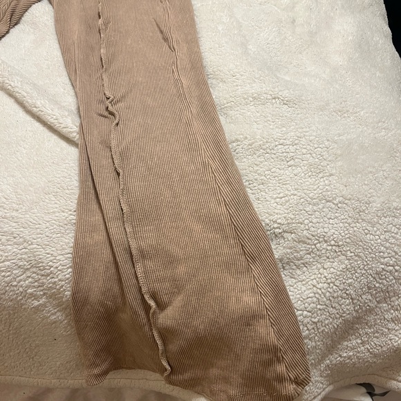 Flattering Flare Leg Brown Yoga pants - Picture 2 of 4